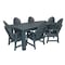 Highwood Usa Hamilton 7pc Rectangular Outdoor Patio Furniture Dining Set 84 x 42 AD-ST7HM1CO5AA-NBE - alternate 1